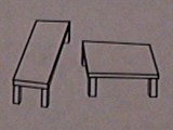Optical illusion with tabletops [1inftab.JPG (4628 bytes)]