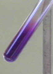 Vapors of iodine from continued heating [1sublim3.JPG (8277 bytes)]