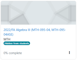 Controlling Visibility in Moodle – OLET Knowledge Base
