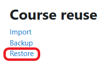 CourseReuseRestore